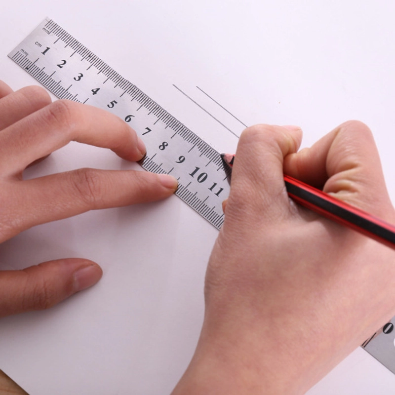Product image KAHASIL - Penggaris Garisan Ruler Besi Stainless Steel Anti Karat Tebal 15cm 20cm 30cm 15 CM all variant